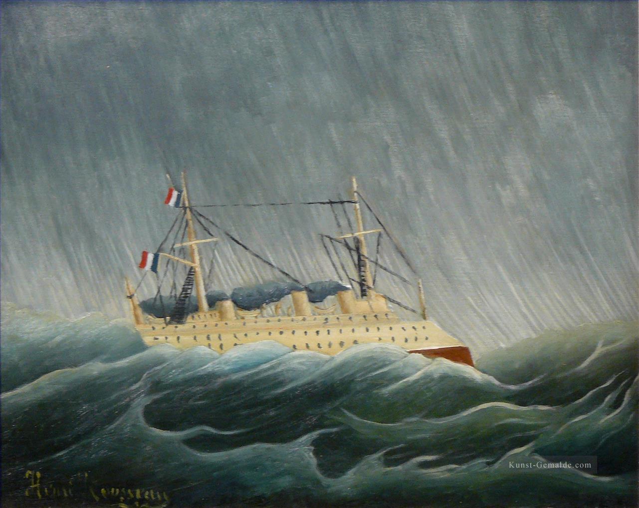 Sturmschiff Henri Rousseau Ölgemälde